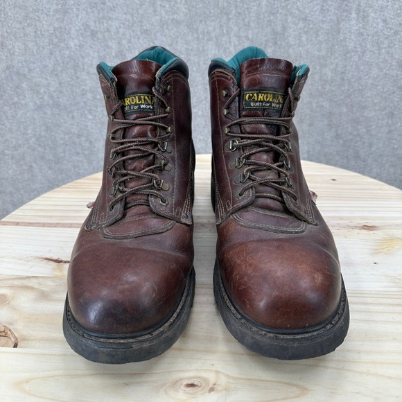 Carolina Soft Toe Sarge Lo 309 Mens 14 Brown Leather‎ Lace Up Utility Boots USA